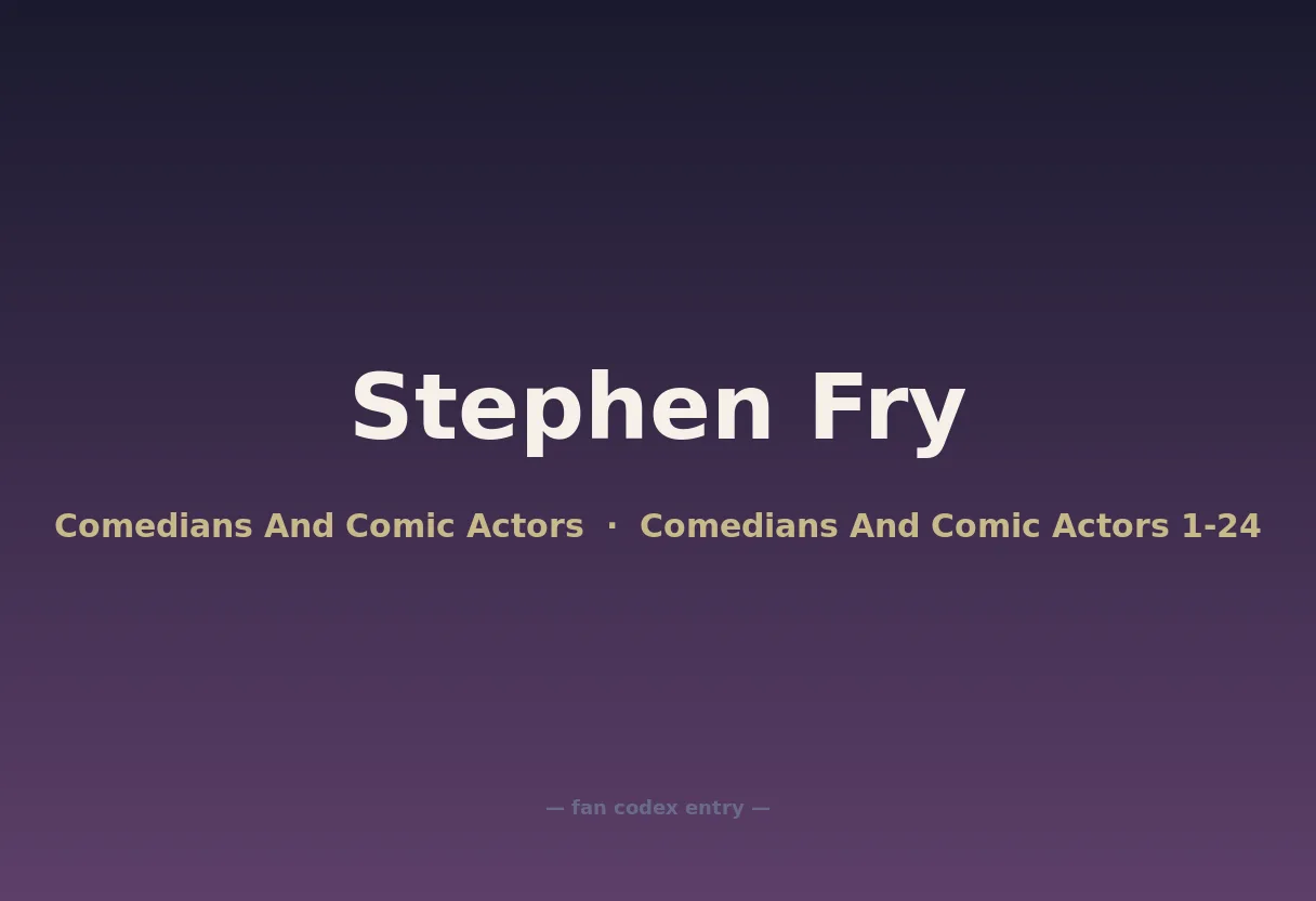 Stephen Fry
