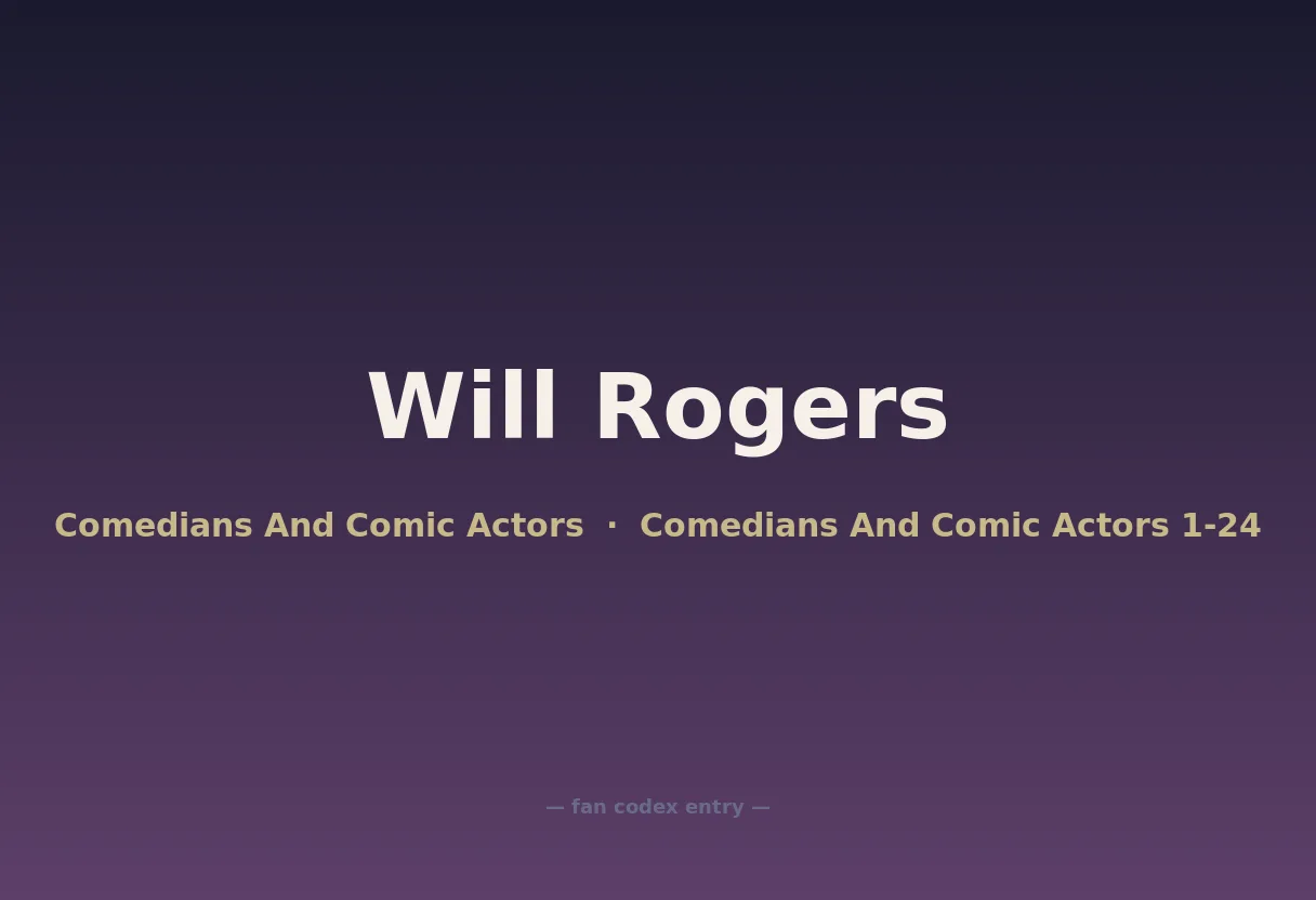 Will Rogers
